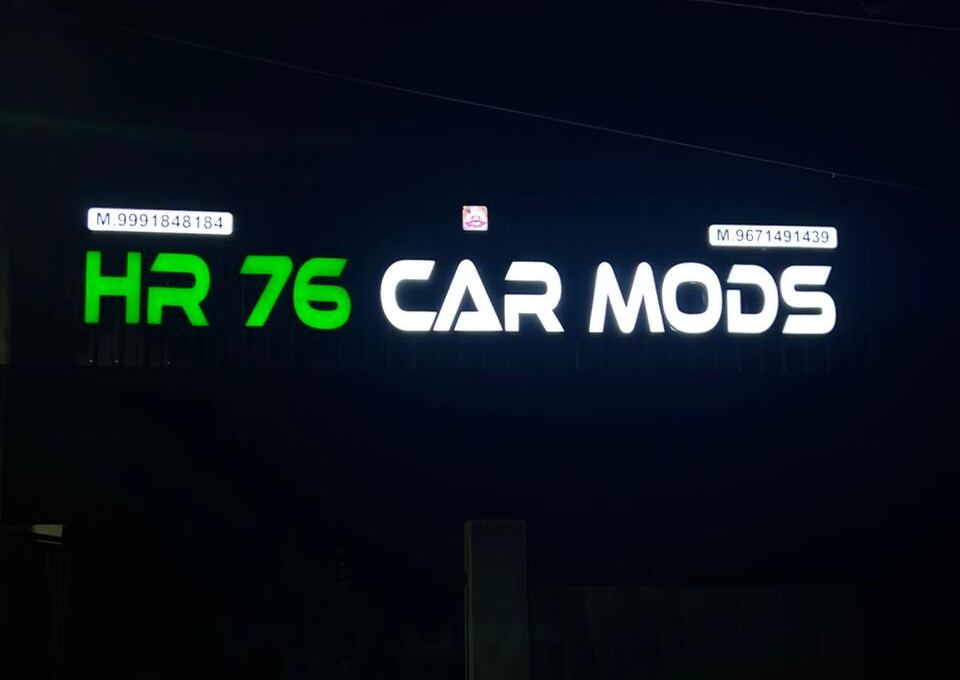 HR 76 Car Mods: LED letter shop sign